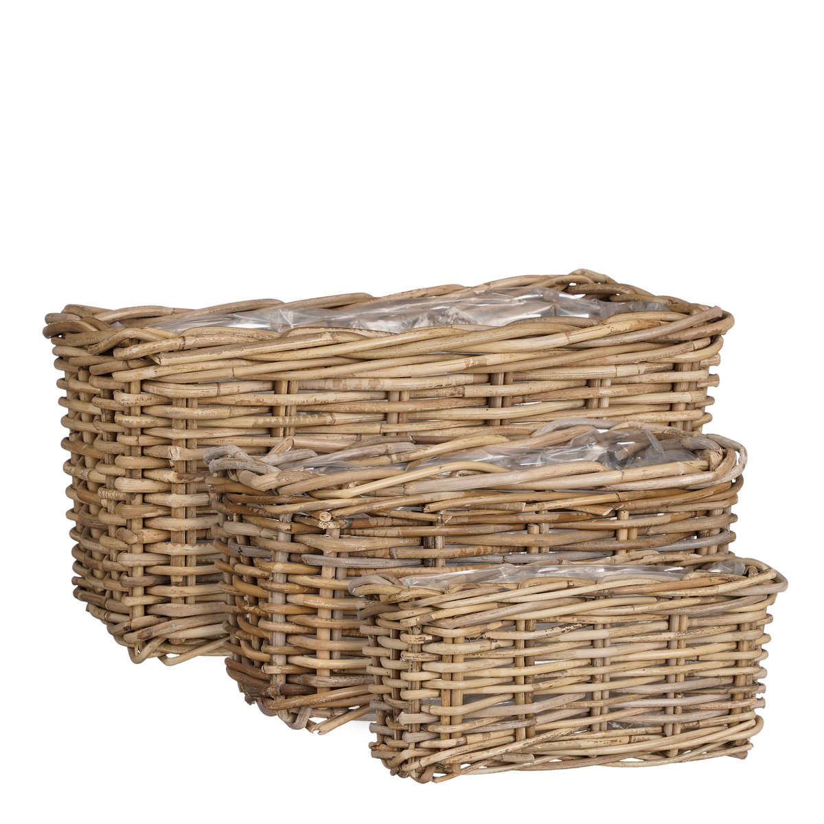 Marcia Outdoor Plantenmand - Set van 3 - L40 x B23 x H20 cm 