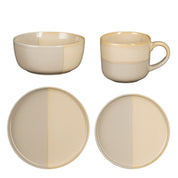 OZZU SET SET 4 PERSONS - STONE GOOD - Gray