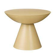 Celise side table - H44 x Ø59 cm - Metal - Beige