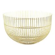 Large Golden Bread Basket 20x20x12cm