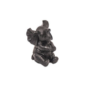 Ornament - Elephant - Polyresin - Black - 7x7x11cm