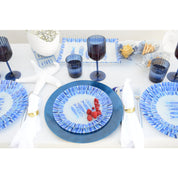 Decorative dark blue under plate