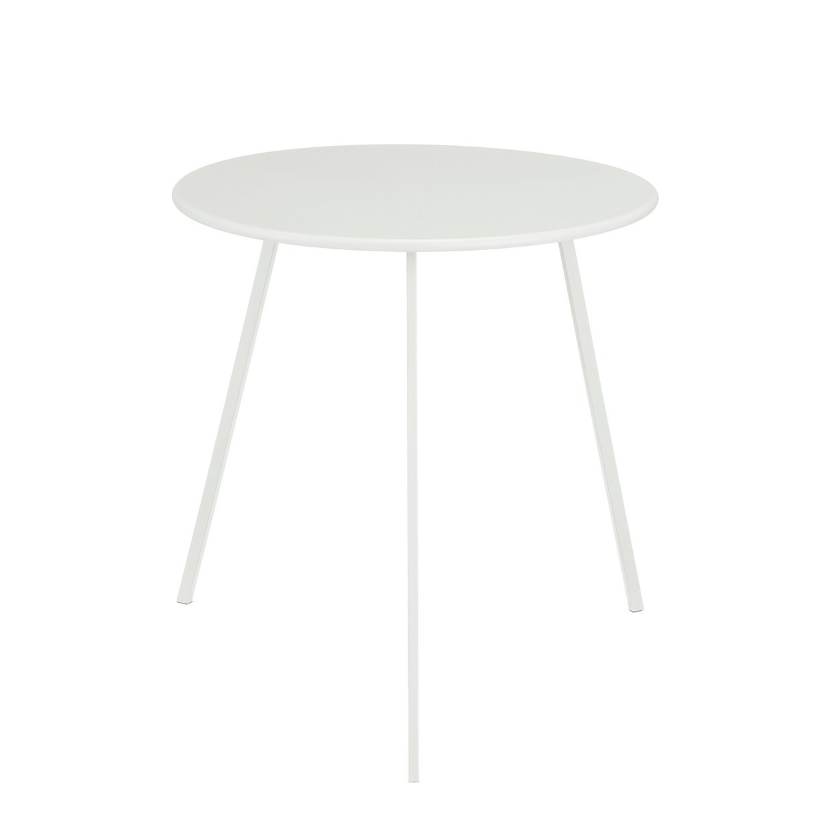 Seatle side table outside - H50 x Ø50 cm - Metal - White