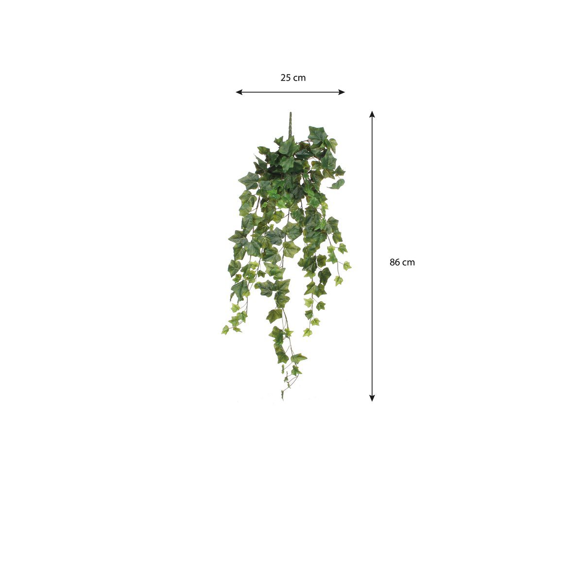 Plante artificielle suspendue Hedera - H86 cm - Vert