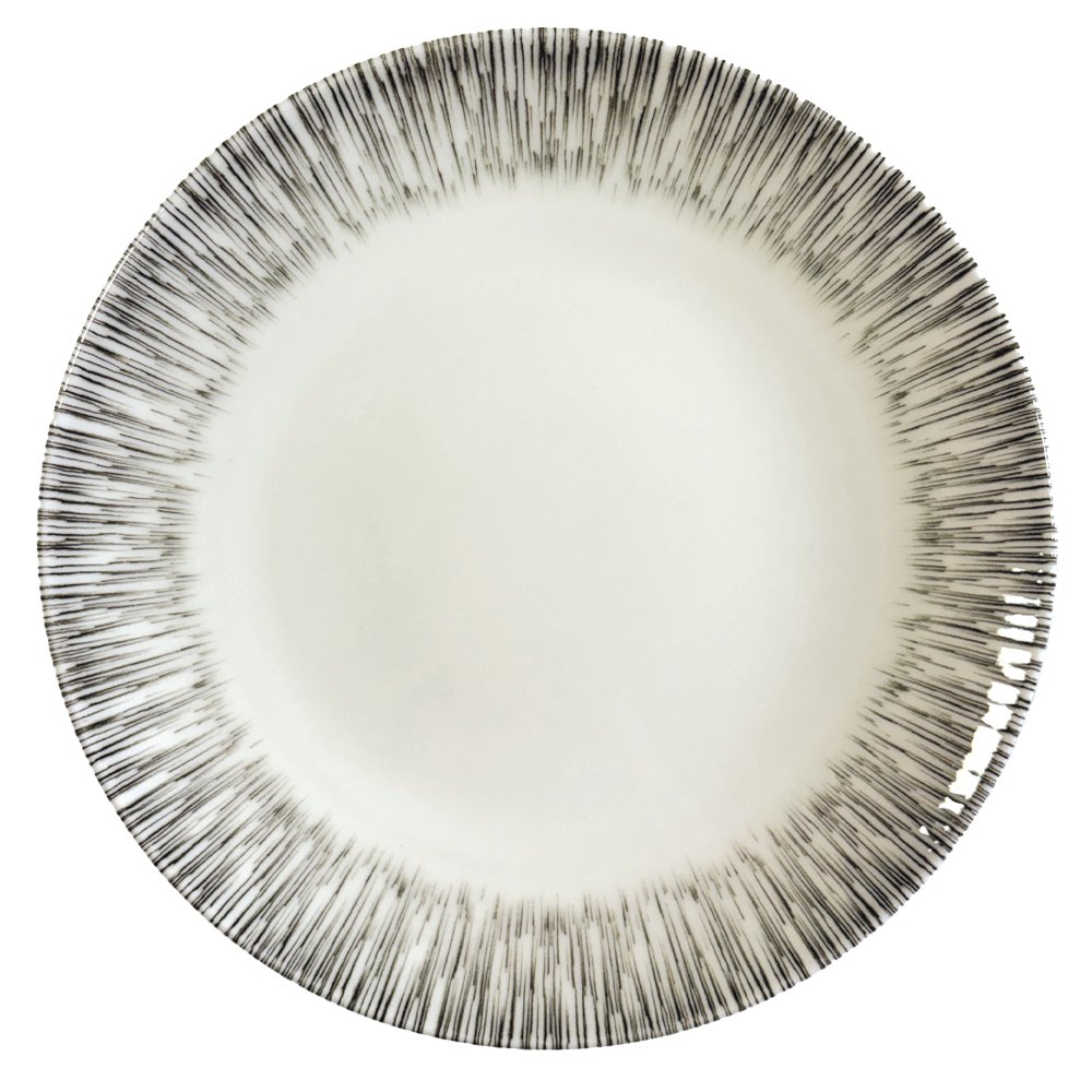 Khaki Porcelain Dessert Plate 20x20x1cm