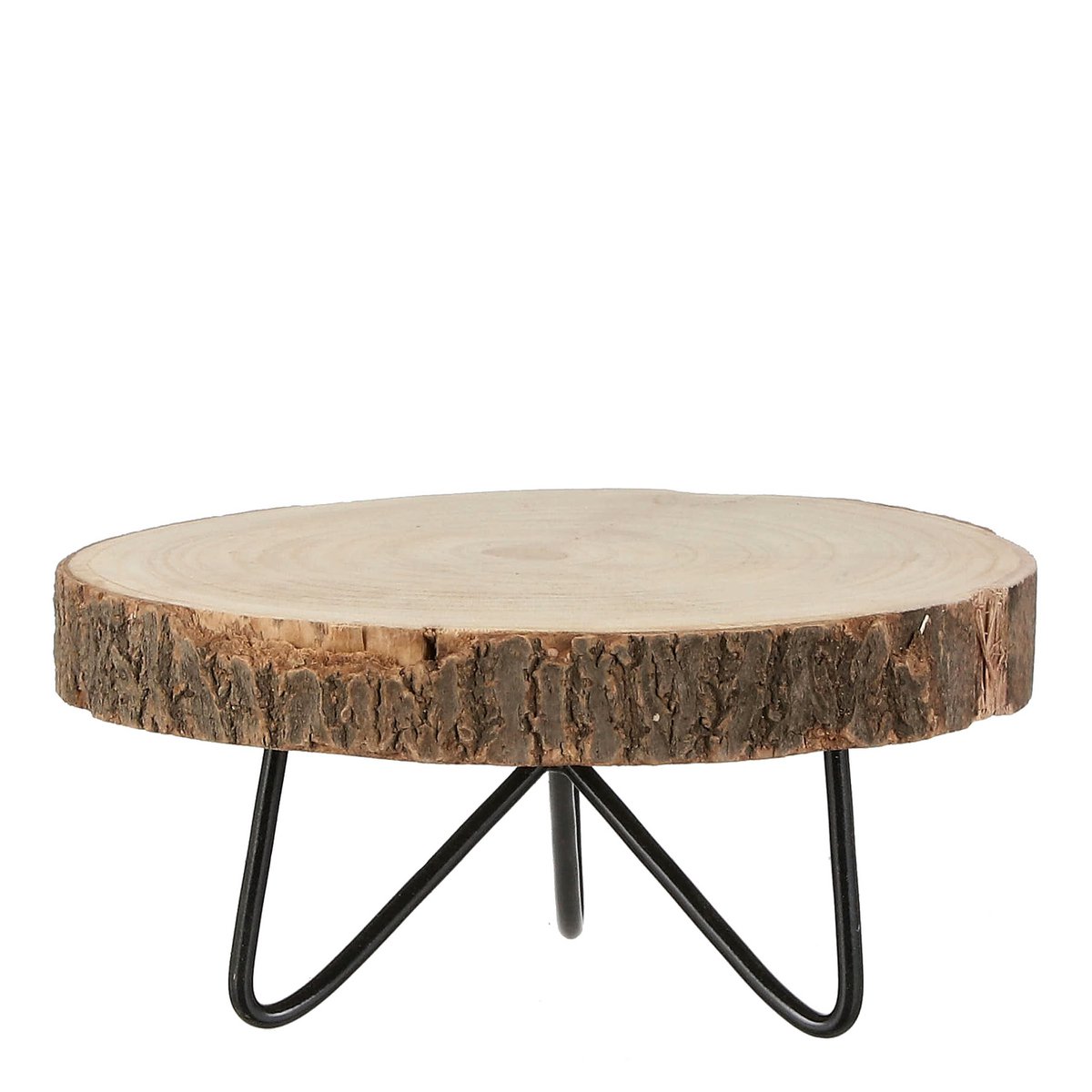 Pia Tree Trunk Side Table - H14 x Ø29 cm - Light brown