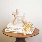 Ornament - Money Box Balloon Dog - Ceramic - Sand - 17x7x17cm