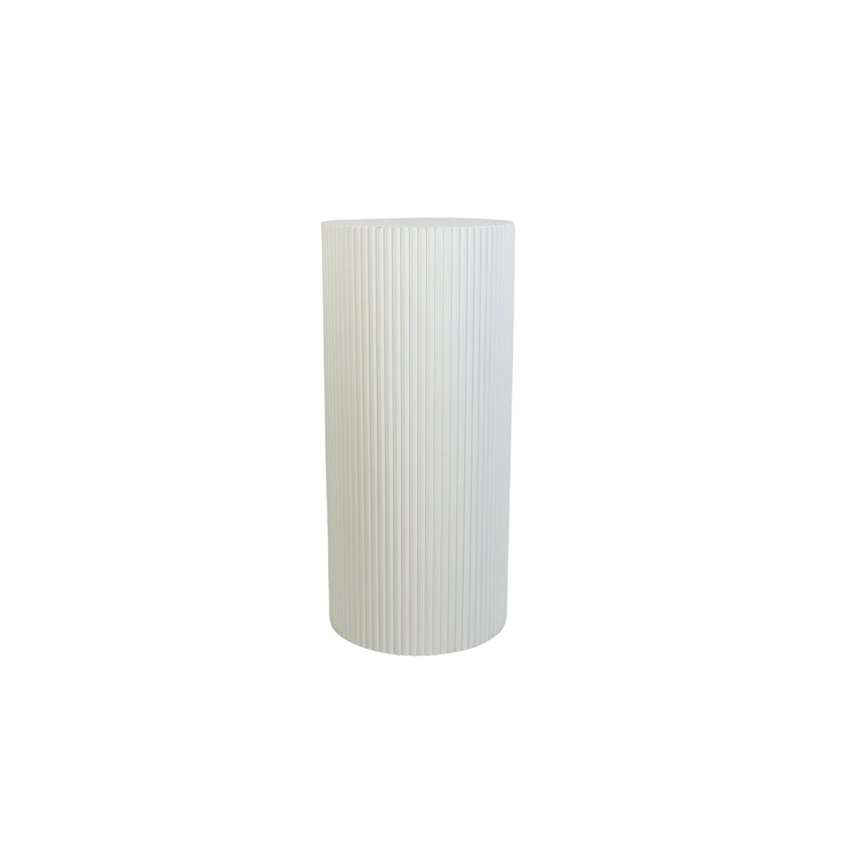 Side table/pillar - cylinder - white- 30x65cm
