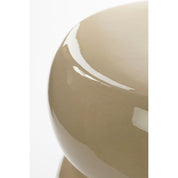 Vendi Side table - H44 x Ø32 cm - Ceramic - Cream