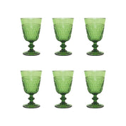 Acrylgroene wijnglazen - set van 6