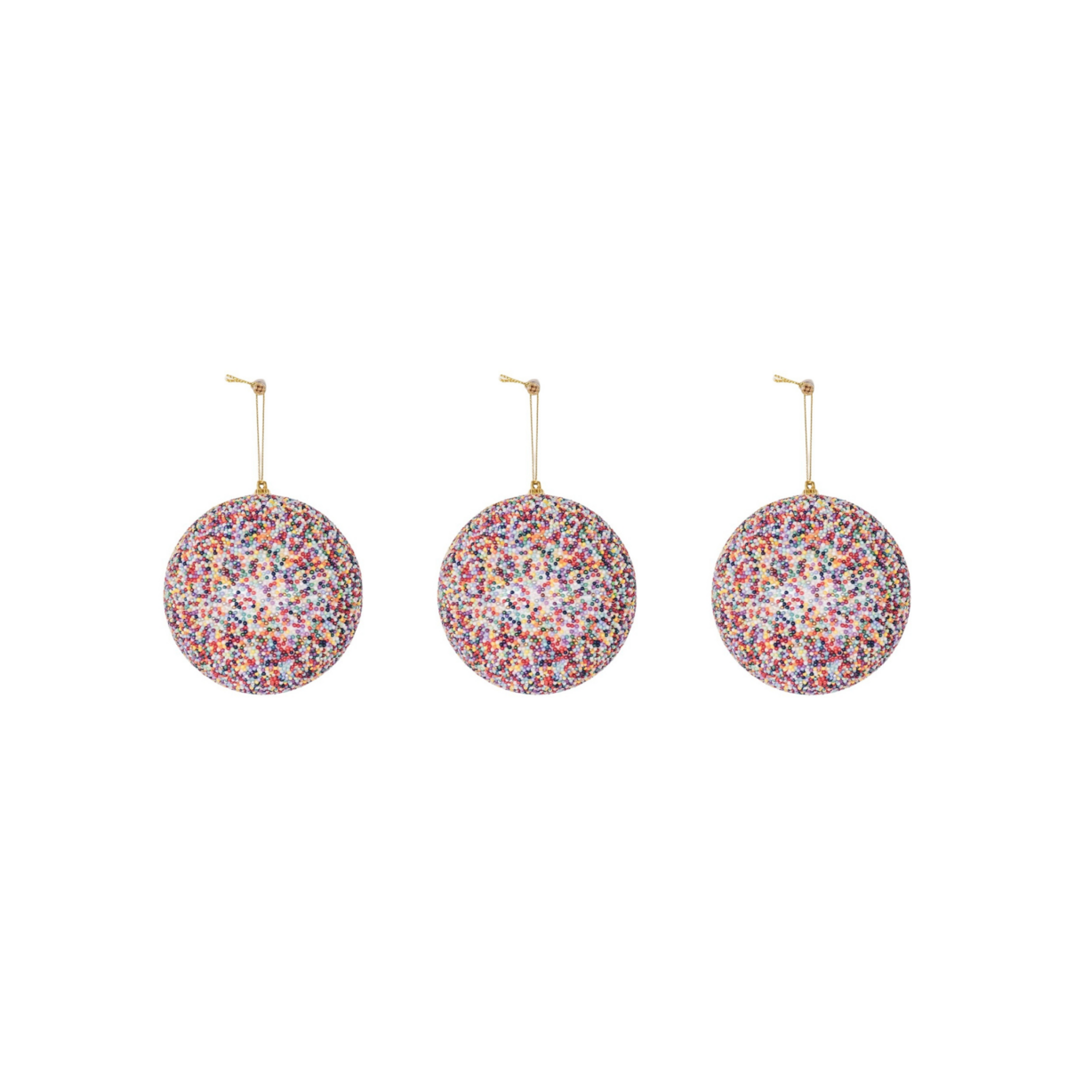Christmas pendants - Christmas balls - Foam - Disco Dip -S3- 10cm