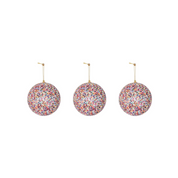 Christmas pendants - Christmas balls - Foam - Disco Dip -S3- 10cm