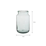 Vase Vienne - H30 x Ø18 cm - Verre recyclé - Transparent