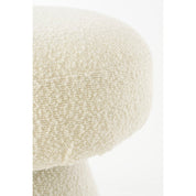 Poef - H46 x Ø49 cm - Blanc cassé