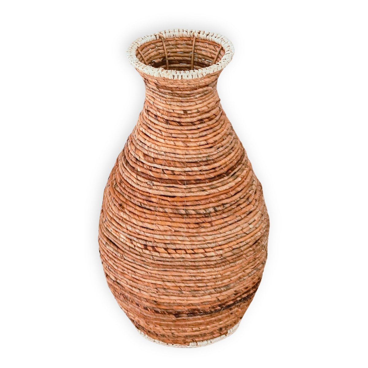Grote raffia Vaas