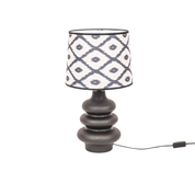 Lampshade - Kelim print - Black/white