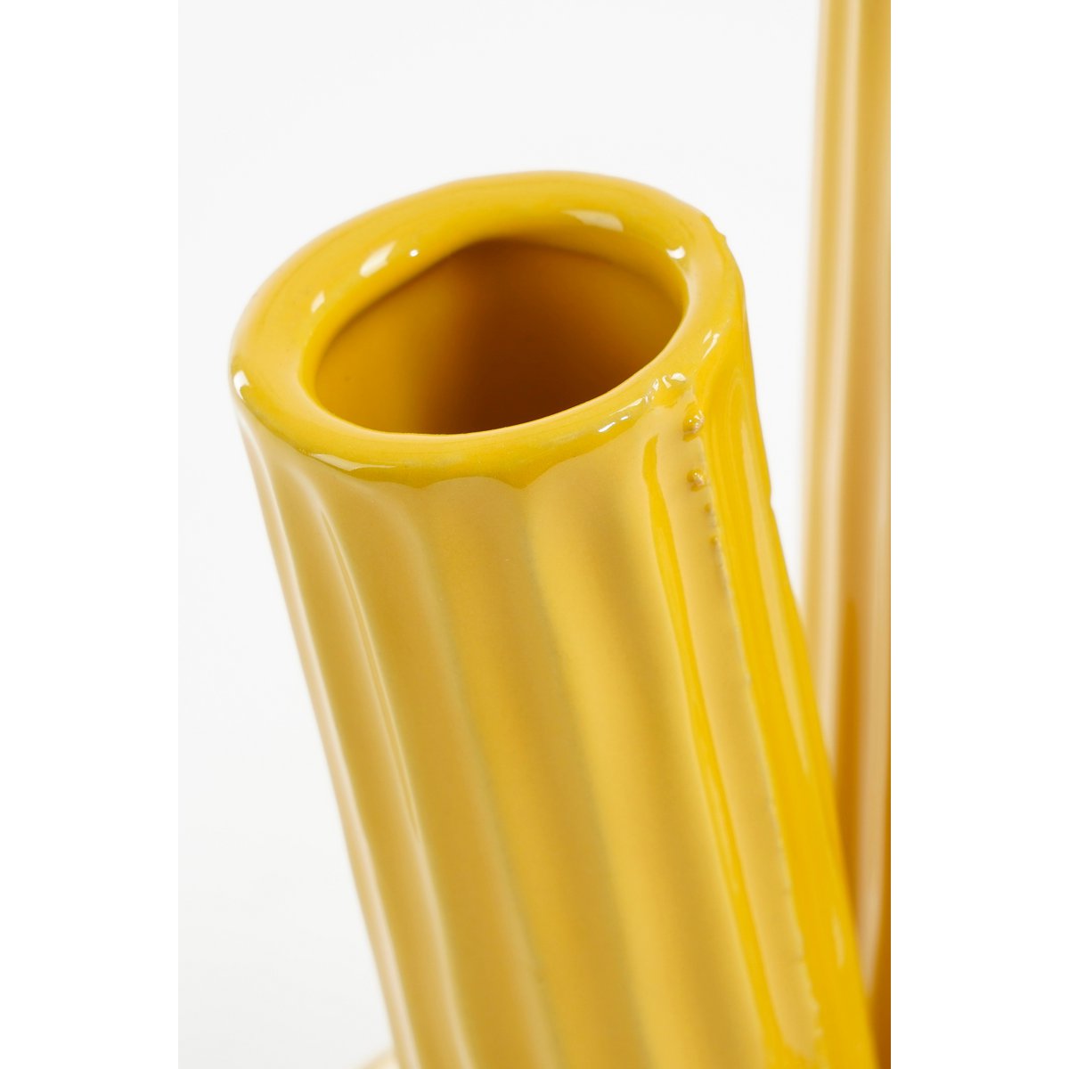 Felipe Tulip Vase - H27 x Ø20 cm - Ceramic - Yellow