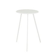 Seatle side table outside - H58 x Ø38 cm - Metal - White