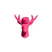 Candle holder - Reindeer - Ceramic - Neon Pink - 11x6x11cm