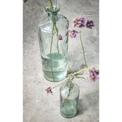 Guan Bottle Vase - H75 x Ø25 cm - Recycled Glass - Transparent