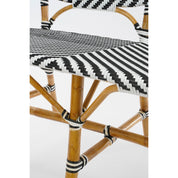 Mandox Outdoor Sofa - L98 x W60 x H93 cm - Rattan - Black, White