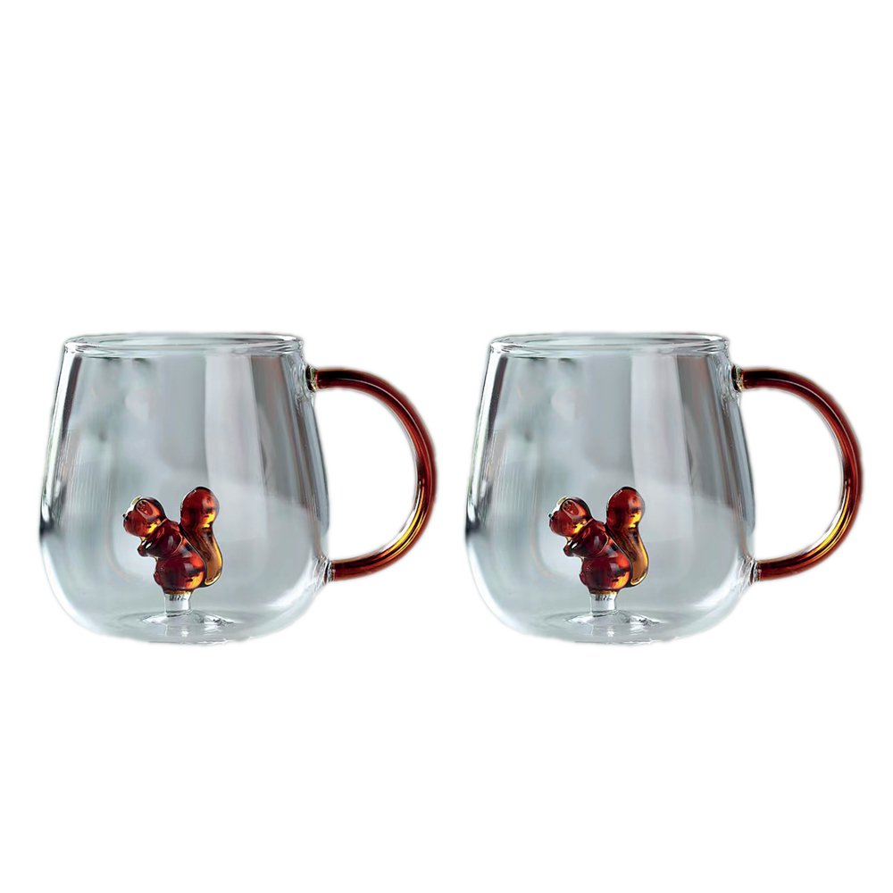 Set of 2 Squirrel Teacups