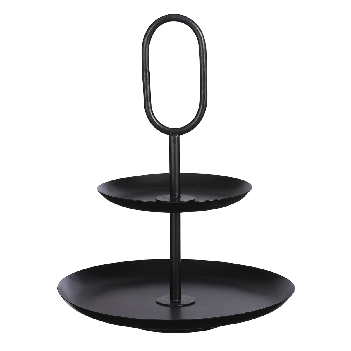 Rama Etagère 2-Tier - H36 x Ø28 cm - Metal - Black