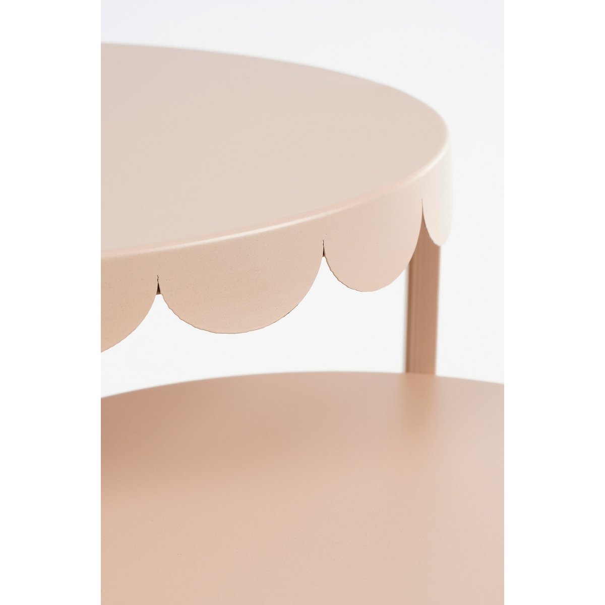Lara side table - Set of 2 - H51 x Ø40 cm - Metal - Light pink