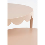 Lara side table - Set of 2 - H51 x Ø40 cm - Metal - Light pink