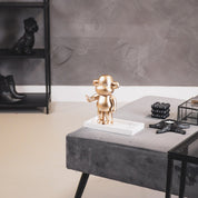 Ornament - hanging loose monkey- gold - 11x7x19cm