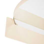 Mirror - Round - Metal - With Shelf - Sand - Ø40cm