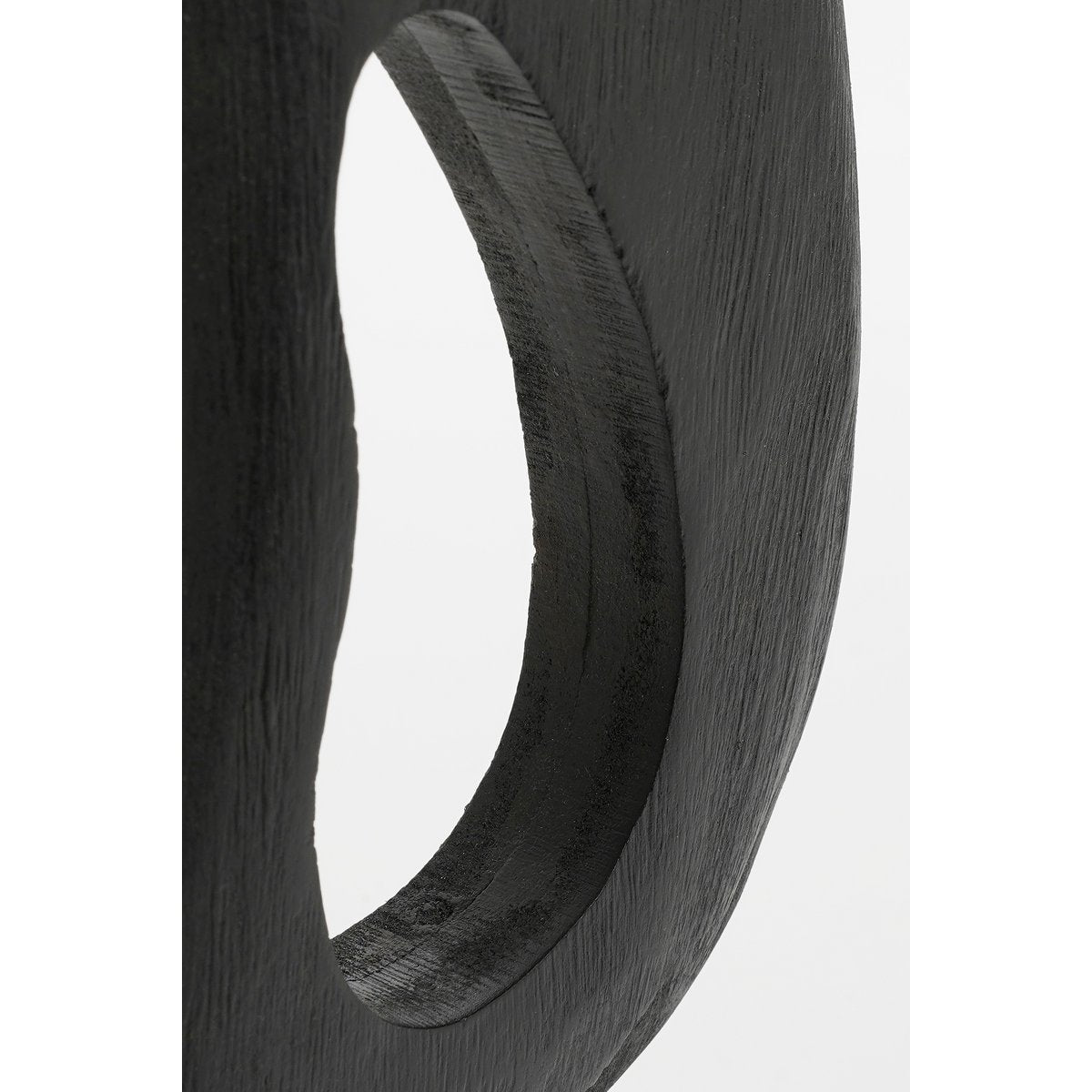 Pastina Ornament on Foot - L7 x W17 x H38 cm - FSC 100% Mango Wood - Black