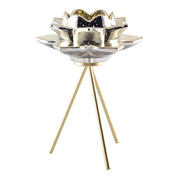 Gouden kandelaar - 15x15x20.5 cm