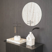 Mirror - Round - Smoked glass - 40x1x40cm