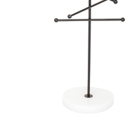 Jewelry holder - Marble/Metal - Black - 15x14x25.5cm