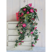 Artificial Petunia Hanging Plant - L15 x W20 x H80 cm - Fuchsia