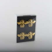 Set van 4 rondes bijen handdoeken