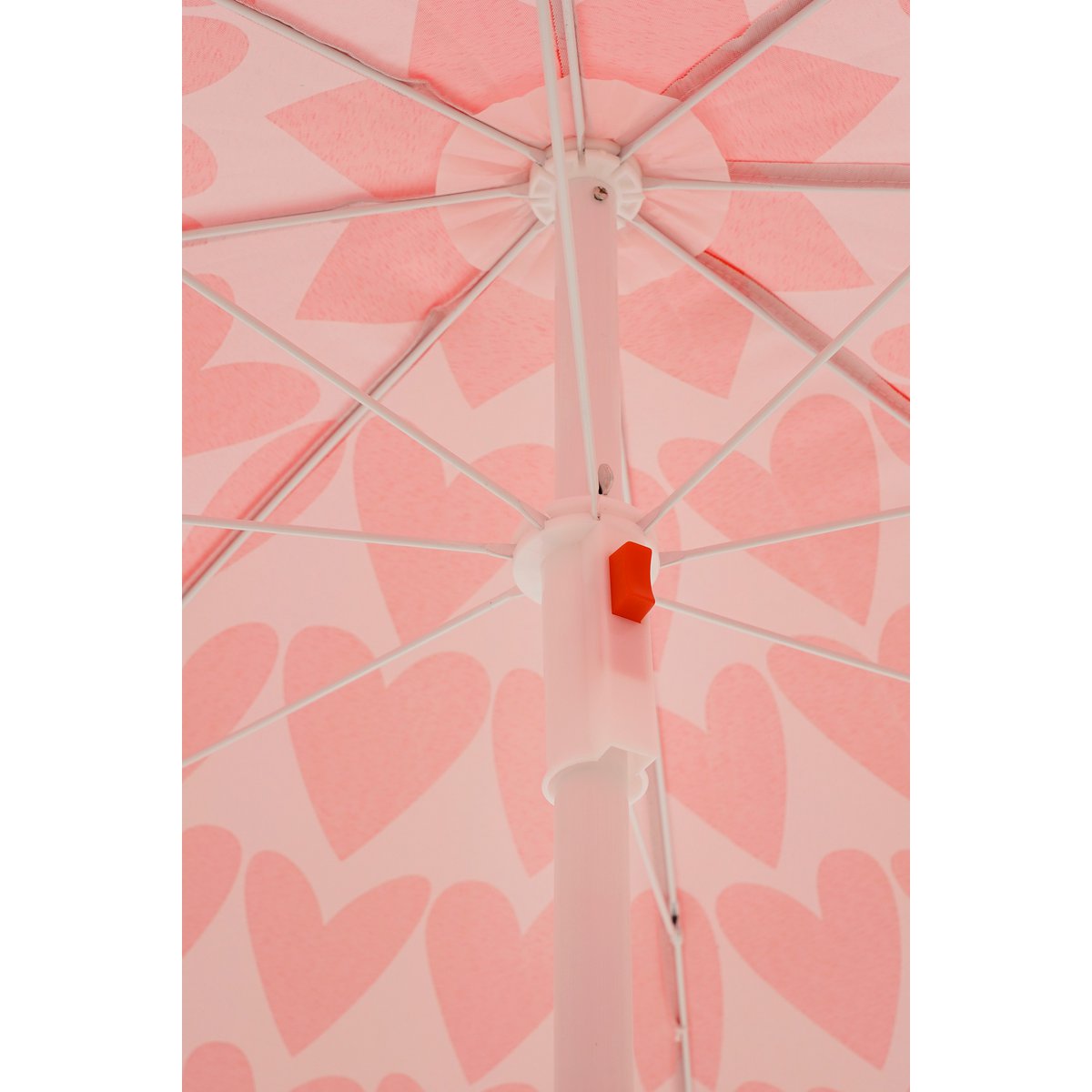 Parasol de plage en forme de cœur - H180 x Ø160 cm - Rose