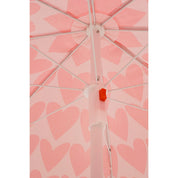 Parasol de plage en forme de cœur - H180 x Ø160 cm - Rose