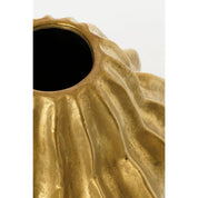 Altea Vase - H28 x Ø25 cm - Ceramic - Gold