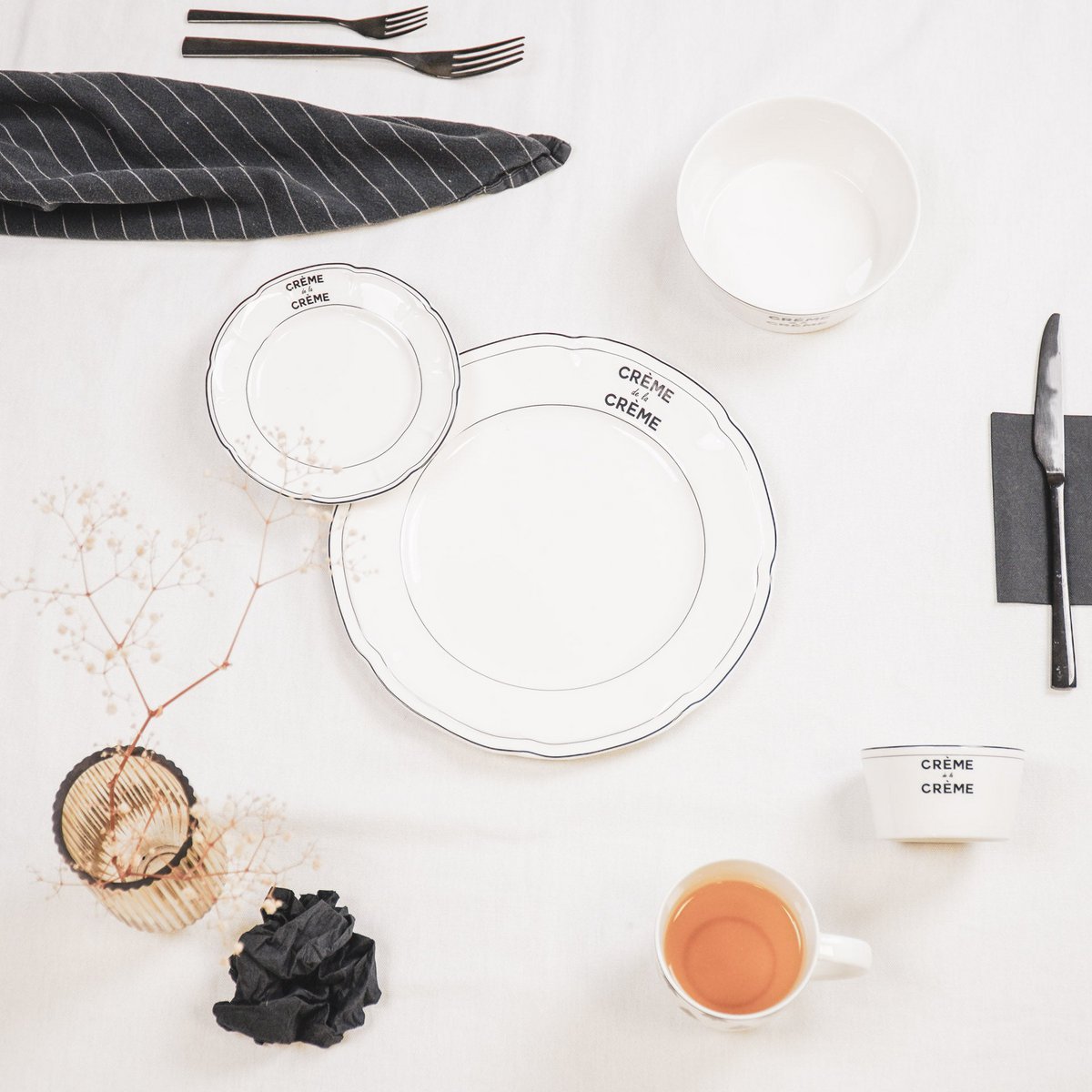 Plate - Creme de la Creme - Newbone China - 26x26x1.5cm
