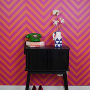 Vaas - kruik vissen - blauw/wit/roze - 14x11x21,5 cm