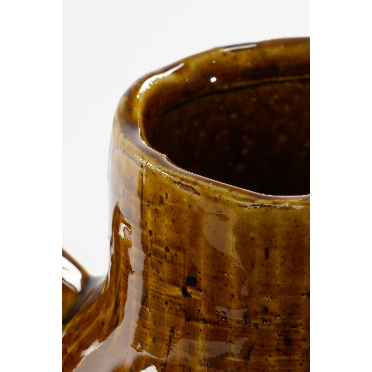 Elena Vase - H34 x Ø26 cm - Ceramic - Brown