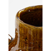 Elena Vase - H34 x Ø26 cm - Ceramic - Brown