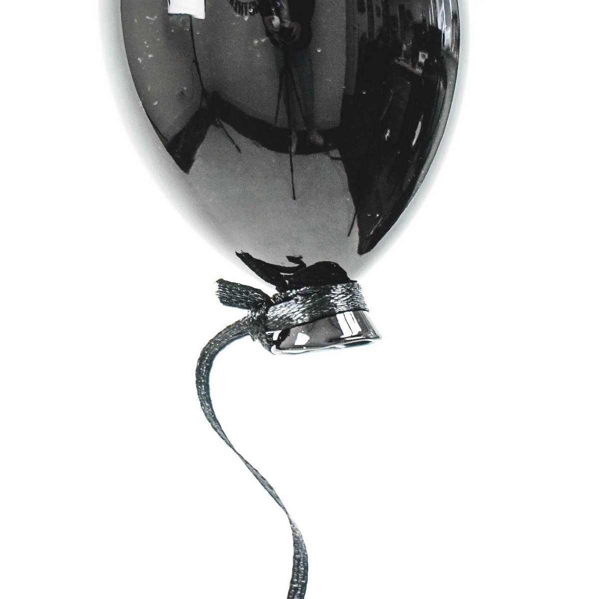 Ornament - Balloon - Glass black