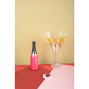 Set of 6 Red Foot Flutes 