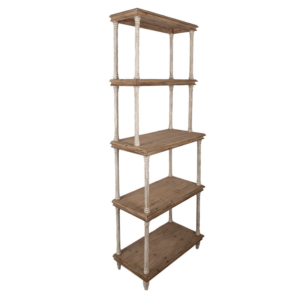 Boekenkast Bruin, Hout 80x40x210 cm