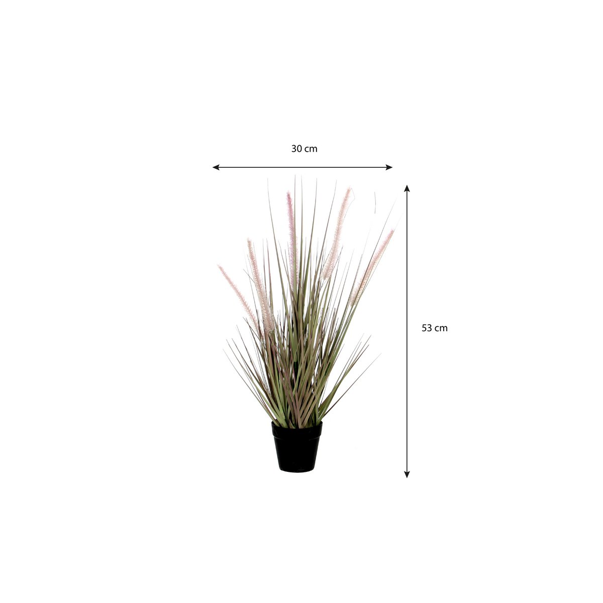 Dogtail Grass Artificial Plant - H53 x Ø30 cm - Purple