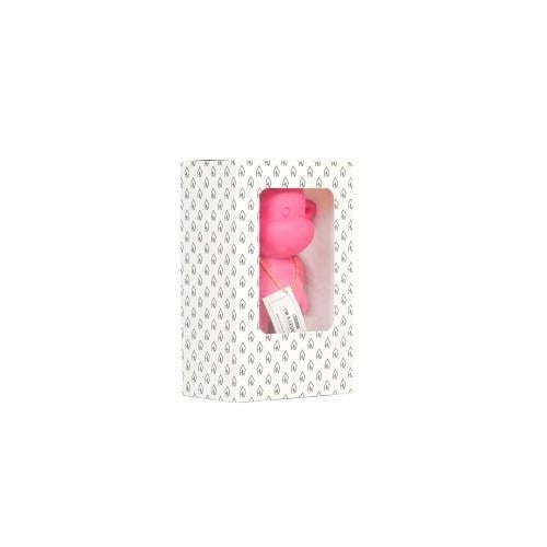 Ornament - aap -beeldje 'de legende'- Polyresin - Rosa - 11x7x19cm