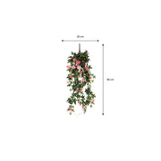 Artificial Petunia Hanging Plant - L15 x W20 x H80 cm - Pink